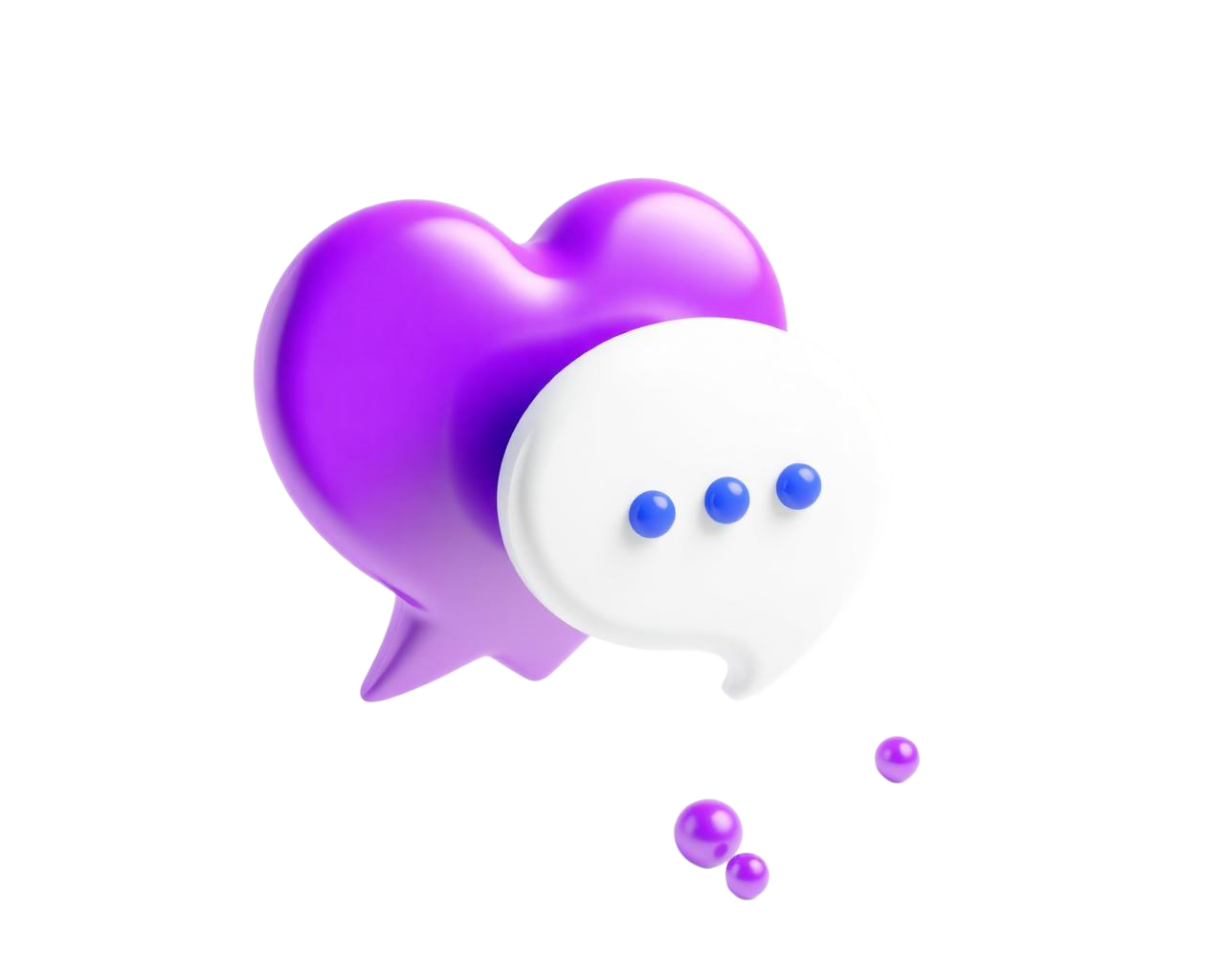 3D chat bubbles